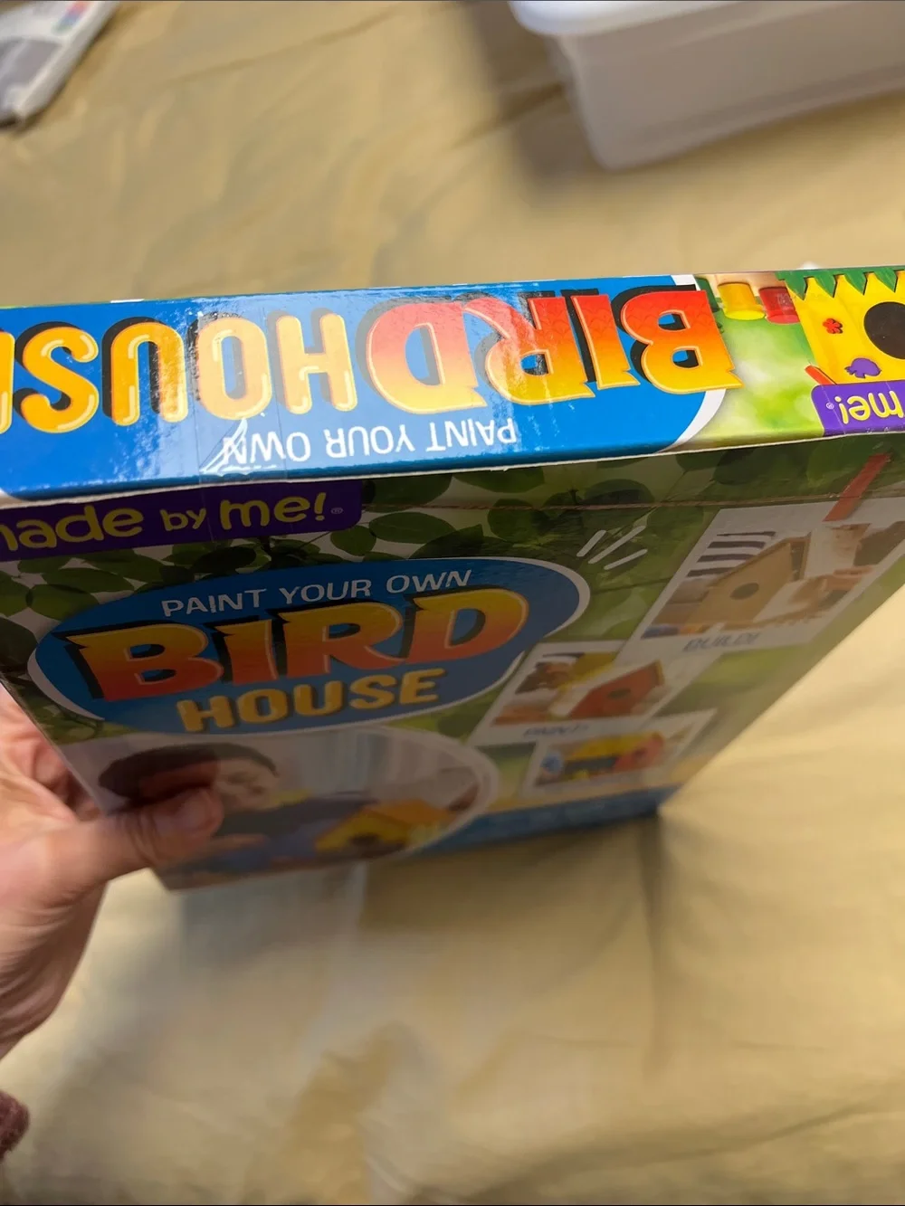 made by me Paint Your Own Bird House Kit - Yellow & Orange